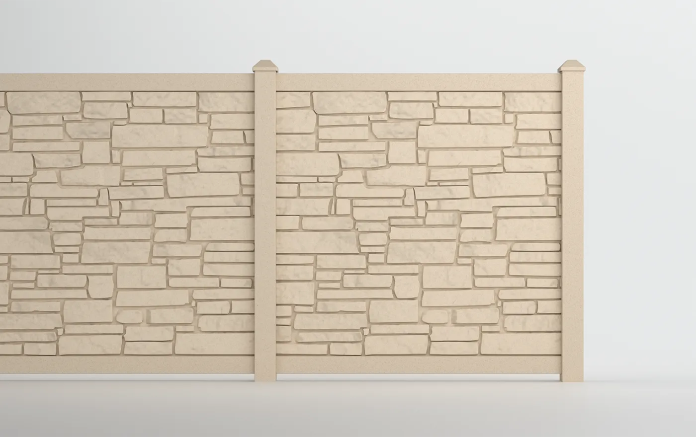Boulder (SimTek) Molded Polyethylene fence