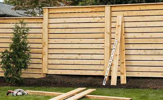 Cedar Horizontal Western Red Cedar fence