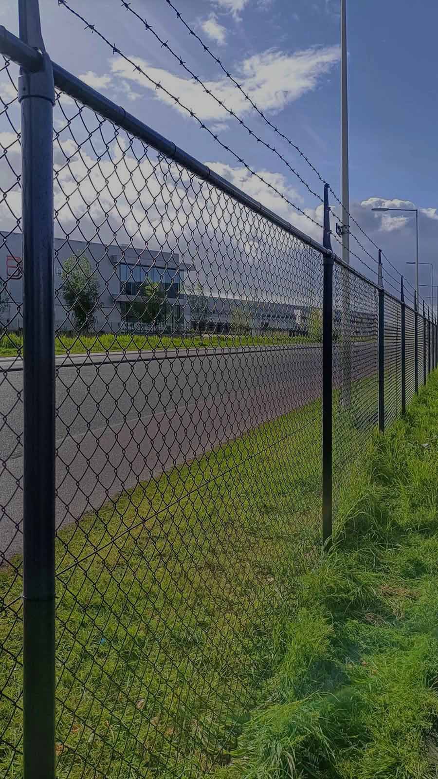 Commercial Chain Link Galvanized Steel fence