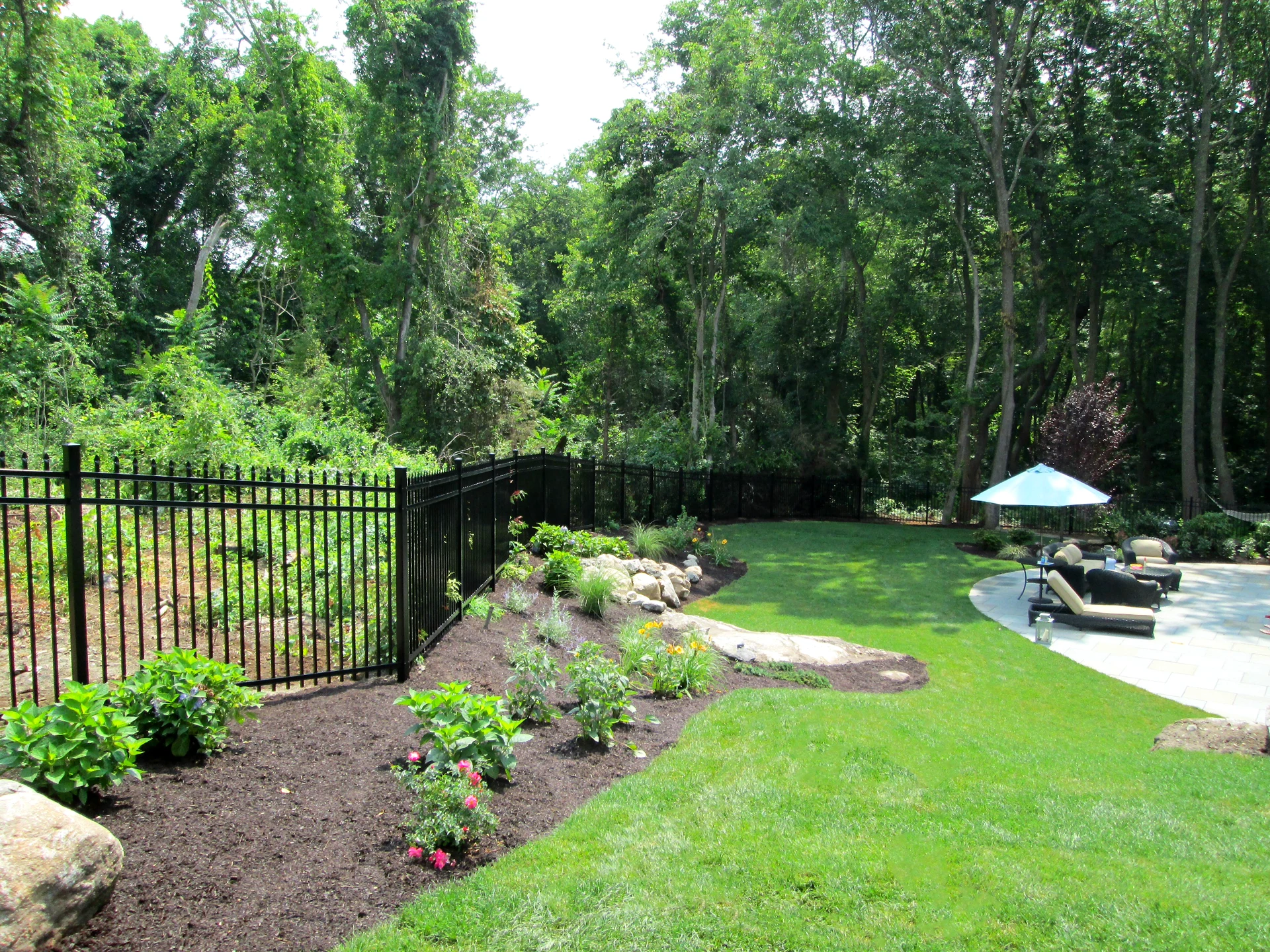 Aluminum Fence install in Liberty, MO by RKC Wood Care Pros