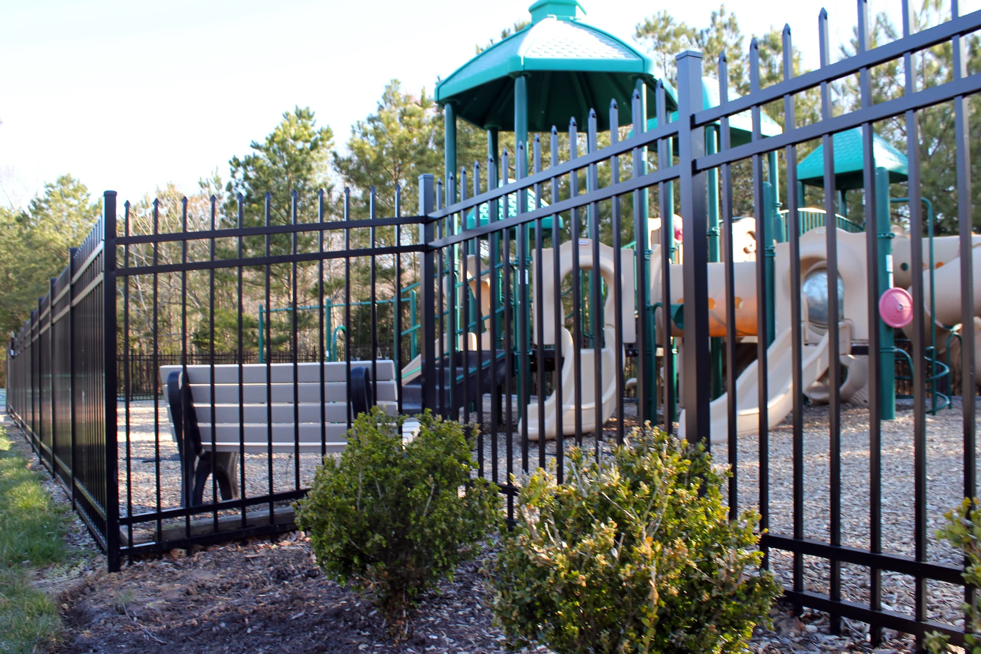 Powder-coated aluminum ornamental fence pricing — Gardner, KS — RKC Wood Care Pros