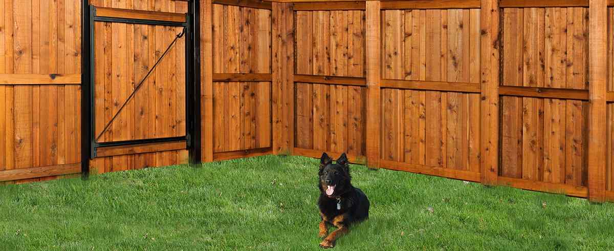 Pre-Stained Cedar Fence Western Red Cedar fence