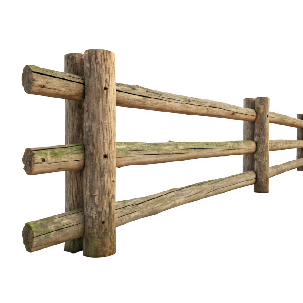 Wood Split Rail Cedar fence