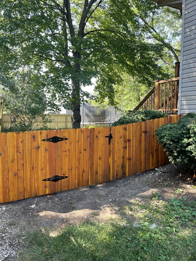 Cedar privacy fence install in Belton, MO by RKC Wood Care Pros