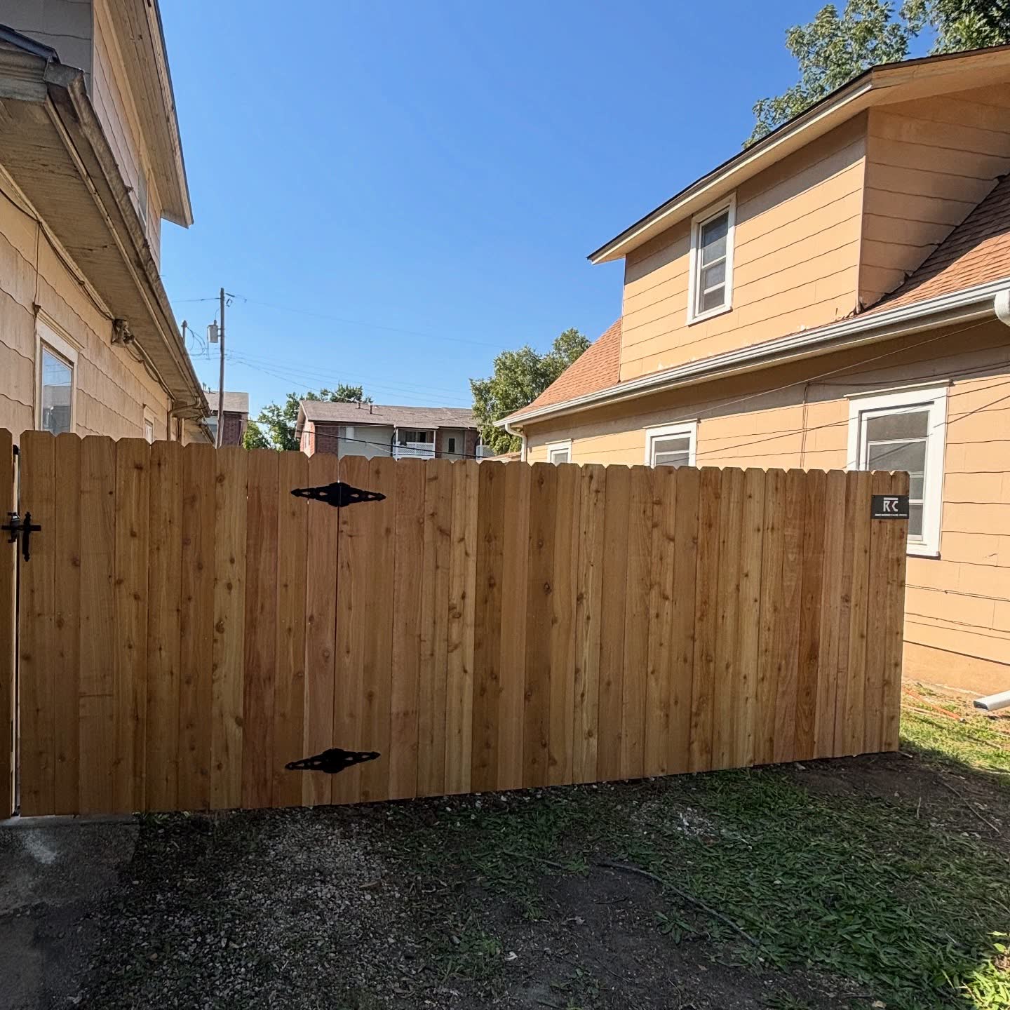 Cedar privacy fence in Leawood, KS by RKC Wood Care Pros