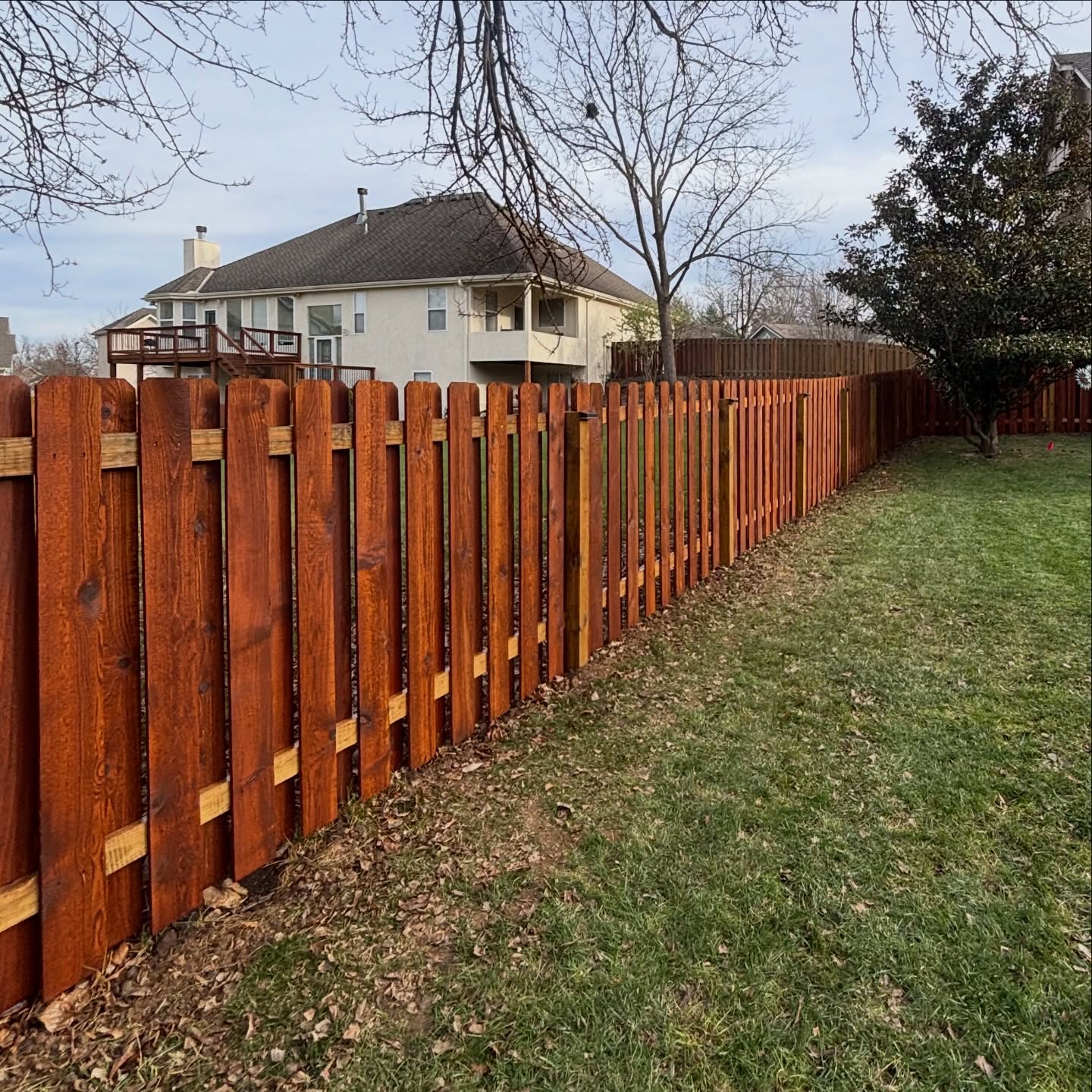 Cedar re-stain in Greenwood, MO by RKC Wood Care Pros